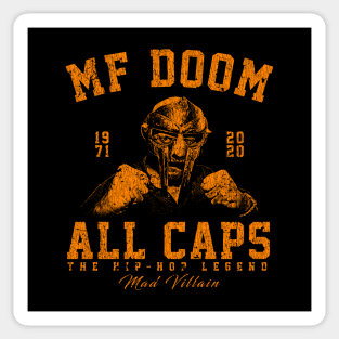 MF Doom Orange Sticker